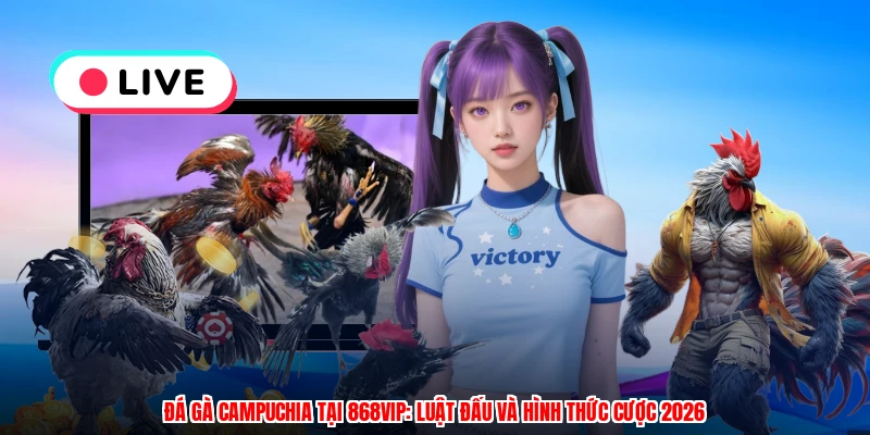 Đá Gà Campuchia Tại 868VIP: Luật Đấu Và Hình Thức Cược 2026