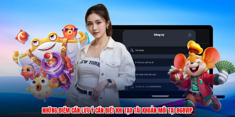 Những điểm cần lưu ý cần biết khi tạo tài khoản mới tại 868VIP