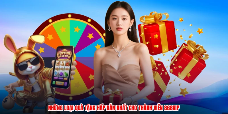 Những loại quà tặng hấp dẫn nhất cho thành viên 868VIP